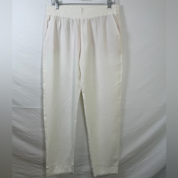 NWT Lilly Pulitzer Alaura Pull On Elastic Waist Pants Coconut (off-white) Medium - Picture 3 of 8